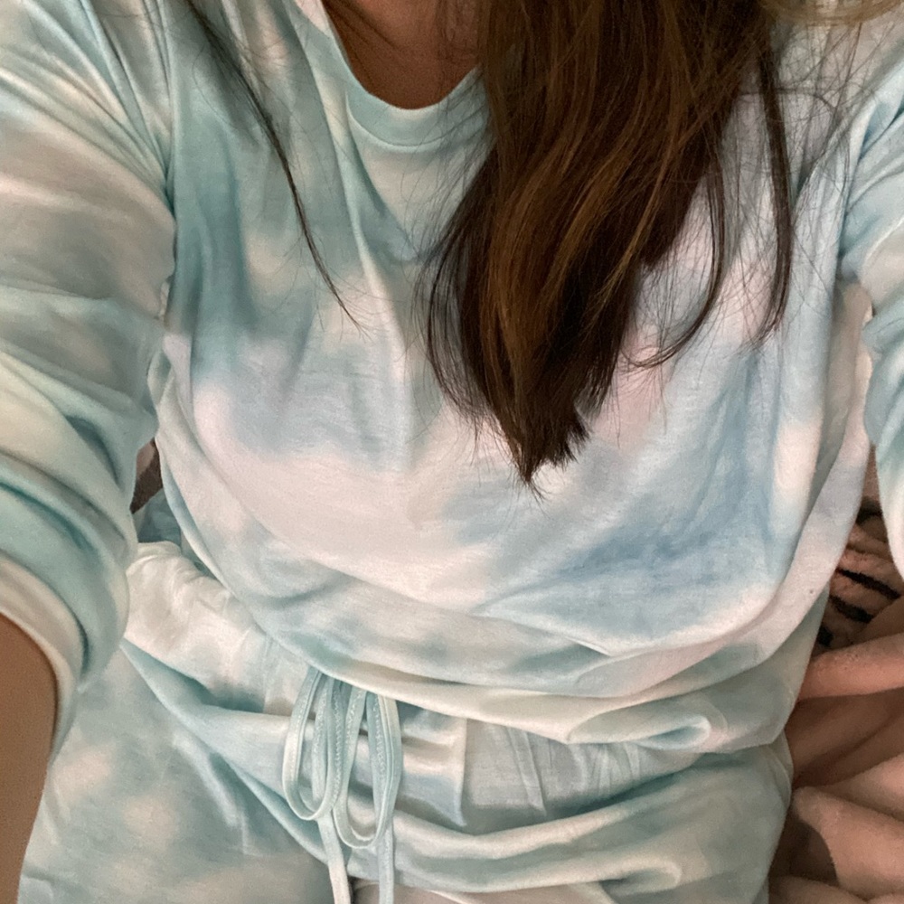 Brand new tie dye matching shirt and pant set